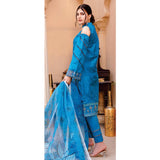 Women Kohenoor Lawn Self Jacquard Schiffli Embroidered Unstitched 3Pcs Suit - 6, Women, 3Pcs Shalwar Suit, Noor Jahan, Chase Value