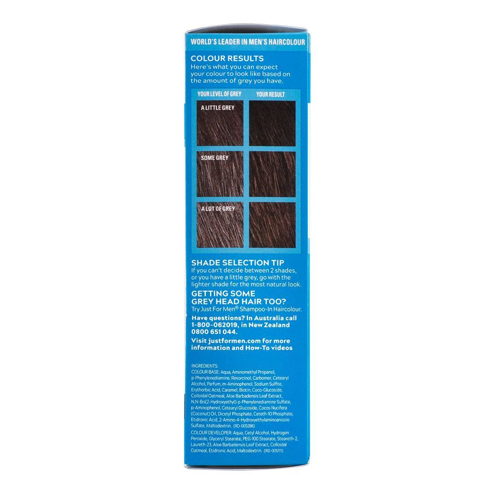 Just For Men Moustache & Beard Colour, M-45 Dark Brown Black, Hair Color, Just For Men, Chase Value