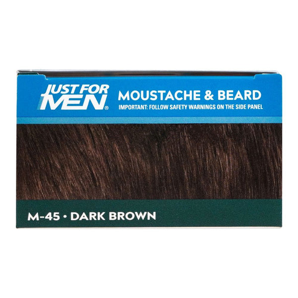 Just For Men Moustache & Beard Colour, M-45 Dark Brown Black, Hair Color, Just For Men, Chase Value