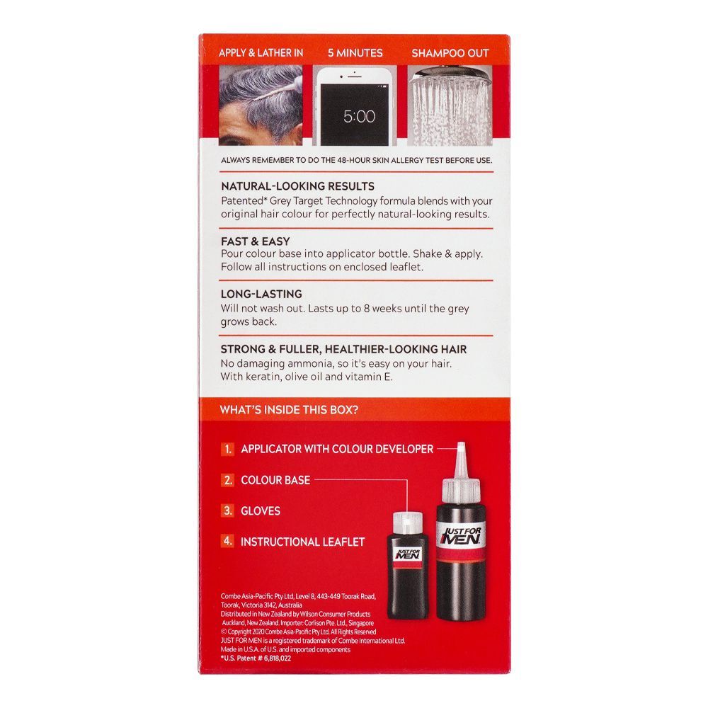 Just For Men Shampoo-In Hair Colour, H-25 Light Brown, Hair Color, Just For Men, Chase Value