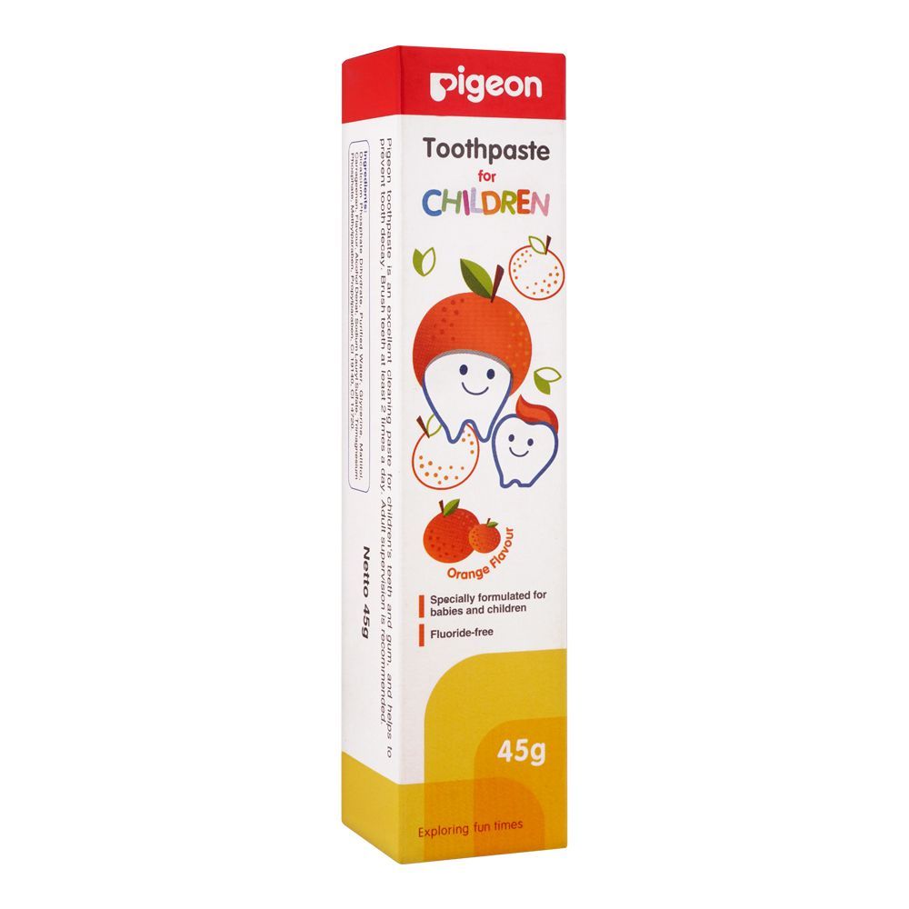 Pigeon Orange Flavour Children Toothpaste, 45g, Baby Care, Pigeon, Chase Value