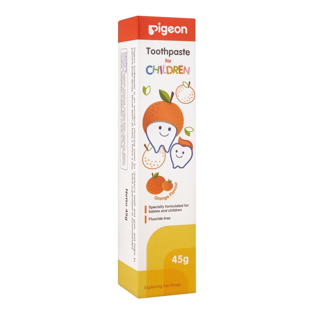 Pigeon Orange Flavour Children Toothpaste, 45g, Baby Care, Pigeon, Chase Value