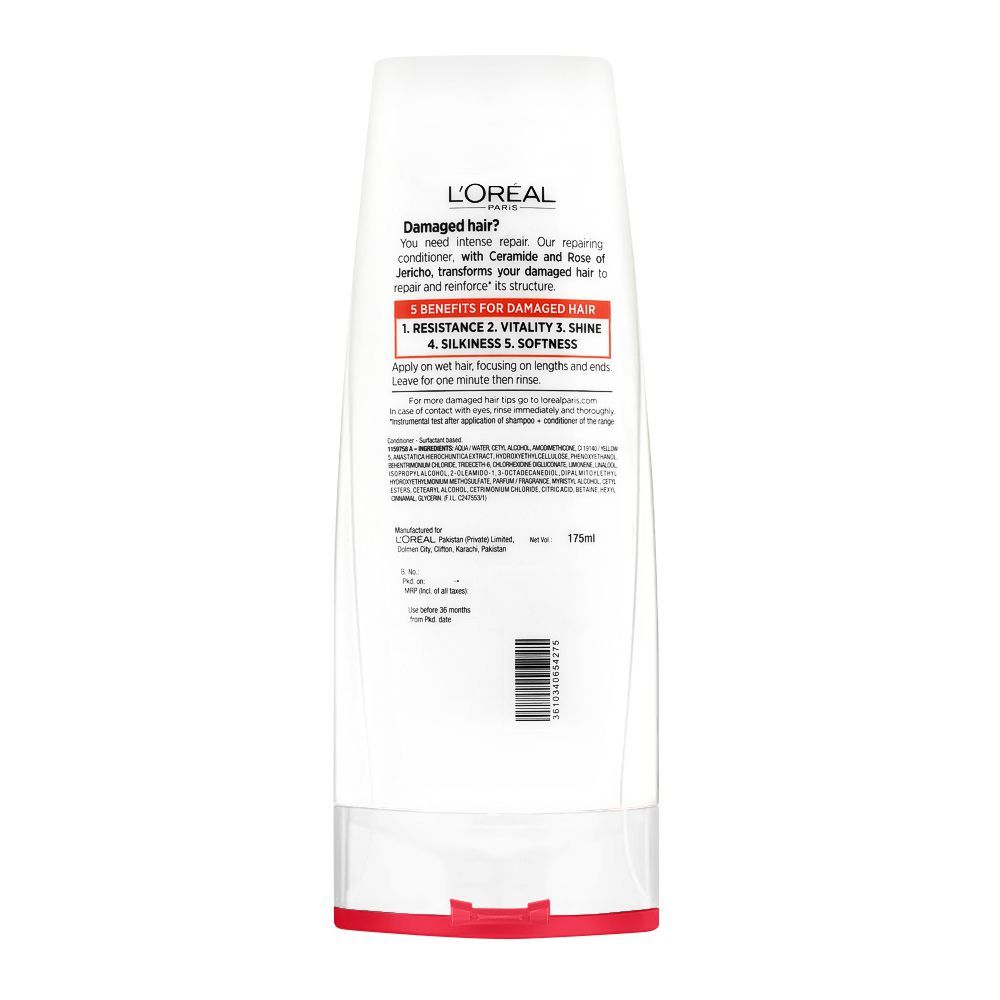 L'Oreal Paris Total Repair 5 Repairing Conditioner, For Damaged Hair, 175ml, Shampoo & Conditioner, Loreal, Chase Value