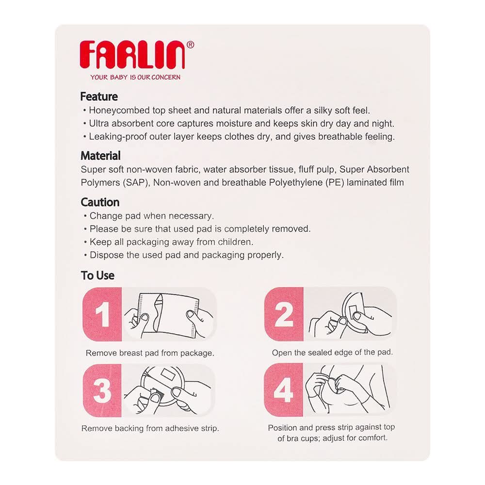 Farlin Ultra Thin Breast Pad, 60-Pack, AA-31014, Feeding Supplies, Farlin, Chase Value