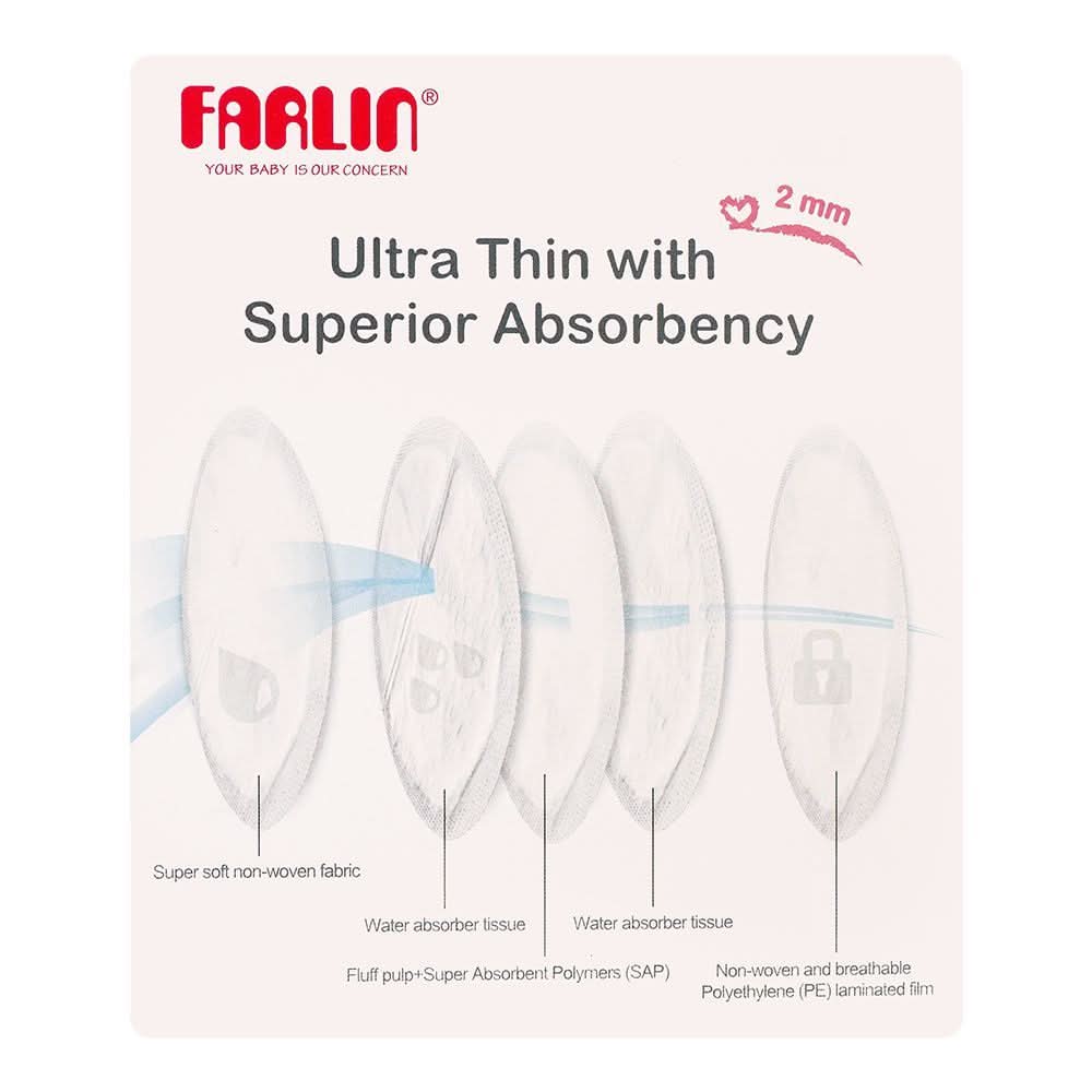 Farlin Ultra Thin Breast Pad, 60-Pack, AA-31014, Feeding Supplies, Farlin, Chase Value