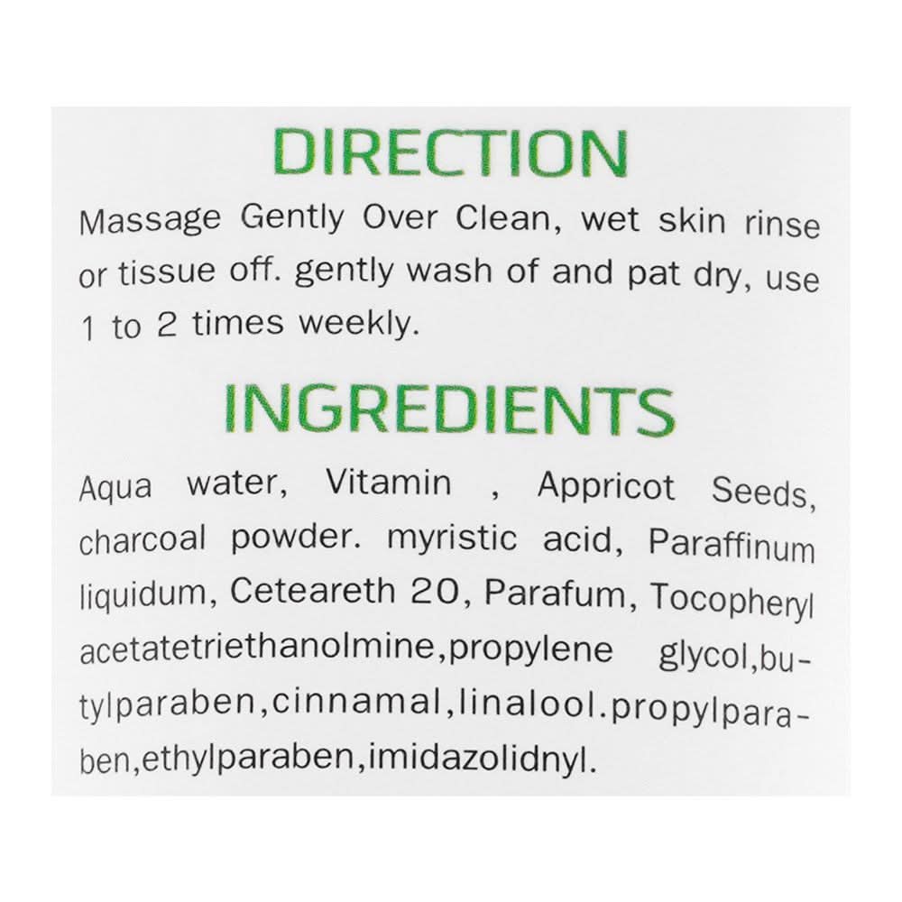 Derma Shine Pure Whitening Charcoal Extract 2-In-1 Face Wash + Scrub, 200g, Scrubs, Derma Shine, Chase Value