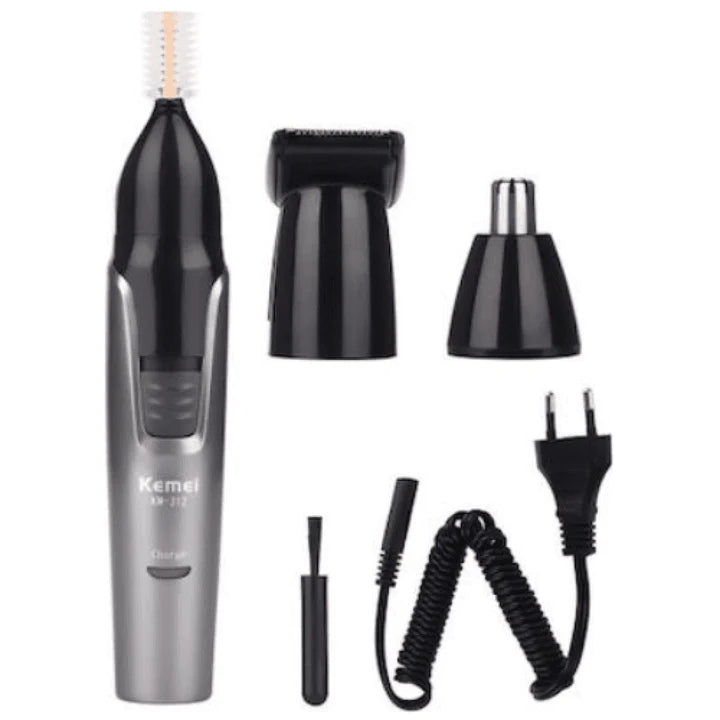 Kemei KM-312 3-in-1 Rechargeable Nose Eyebrow Ear Sideburns Hair Trimmer, Shaver & Trimmers, Kemei, Chase Value