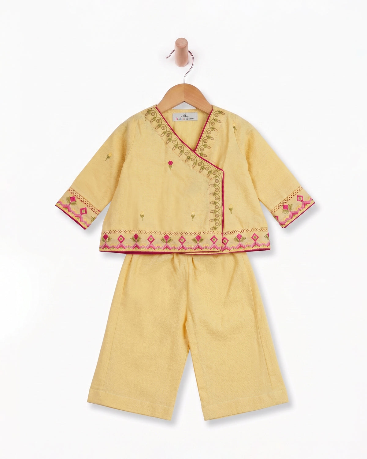 Eminent Newborn Girls Essentials Dyed Embroidered 2 Pc