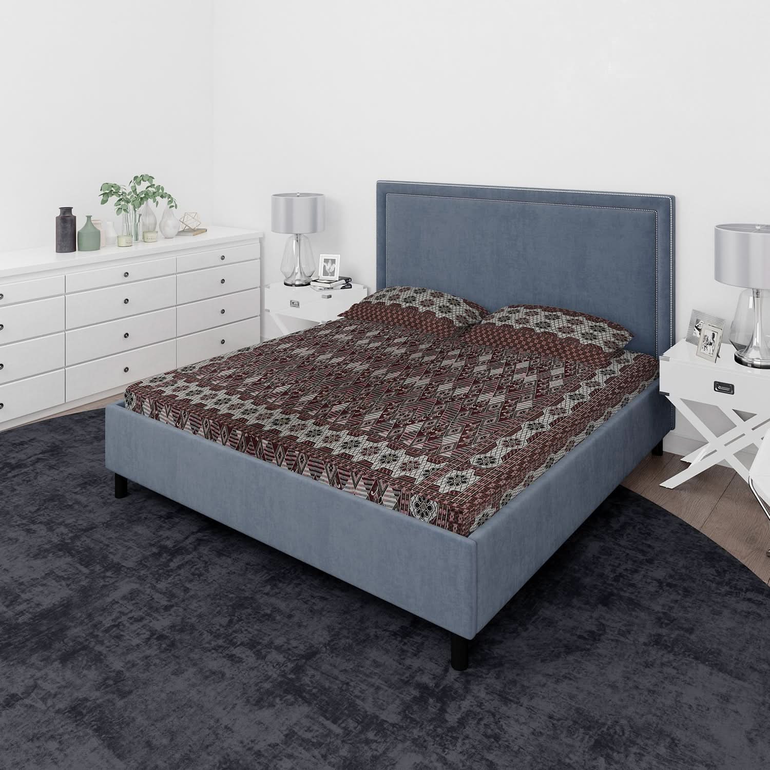 Valuable Gultex Double Bed Sheet - I, Double Size Bed Sheet, Chase Value, Chase Value