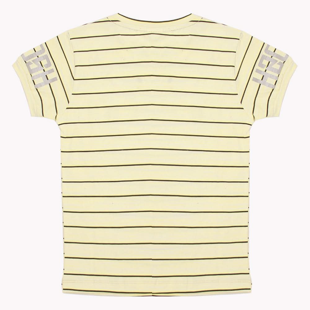 Boys Half Sleeves T-Shirt - Lemon, Boys T-Shirts, Chase Value, Chase Value