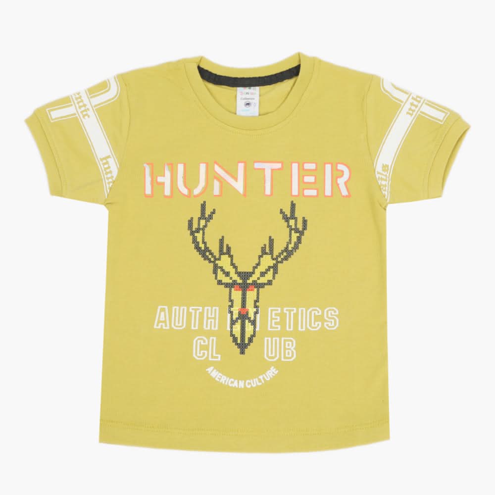 Boys Half Sleeves T-Shirt - Light Green, Boys T-Shirts, Chase Value, Chase Value