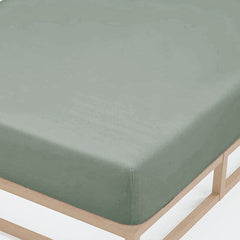 Single Bed Fitted Sheet Jersey - L-Green, Single Size Bed Sheet, Chase Value, Chase Value