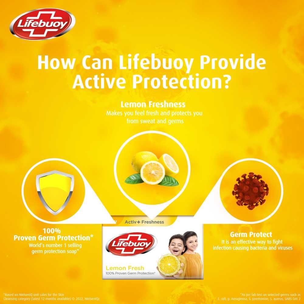 Lifebuoy Lemon Fresh Soap 98gm, Soaps, Lifebuoy, Chase Value