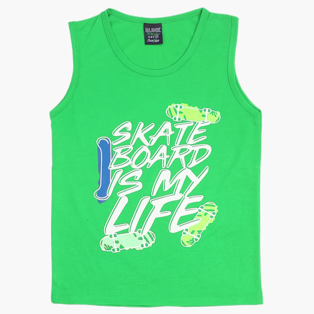 Boys Sando - Light Green, Boys T-Shirts, Chase Value, Chase Value
