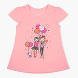 Girls Half Sleeves T-Shirt - Light Pink, Girls T-Shirts, Chase Value, Chase Value