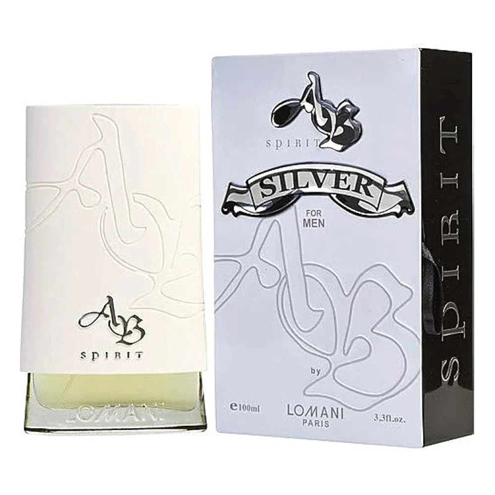AB Spirit Lomani Eau De Toilette For Men SILVER For - 100 ML, Men Perfumes, Lomani, Chase Value