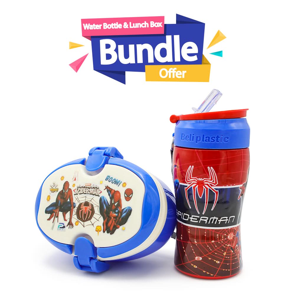 Water Bottle with Lunch Box - Royal Blue, Tiffin Boxes & Bottles, Chase Value, Chase Value