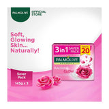 Palmolive Naturals Glow Soap, 3-In-One Pack, 3X145g, Soaps, Palmolive, Chase Value