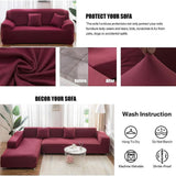 Sofa Cover 7 Seater Plain Jersey - Maroon, Decoration, Chase Value, Chase Value