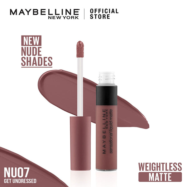 Maybelline Color Sensational Liquid Matte Lip Gloss Nu07 Get Undressed, Lip Gloss And Balm, Maybelline, Chase Value