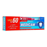 MEDICAM Dental Cream Tooth Paste W/BRUSH 200gm, Oral Care, Medicam, Chase Value