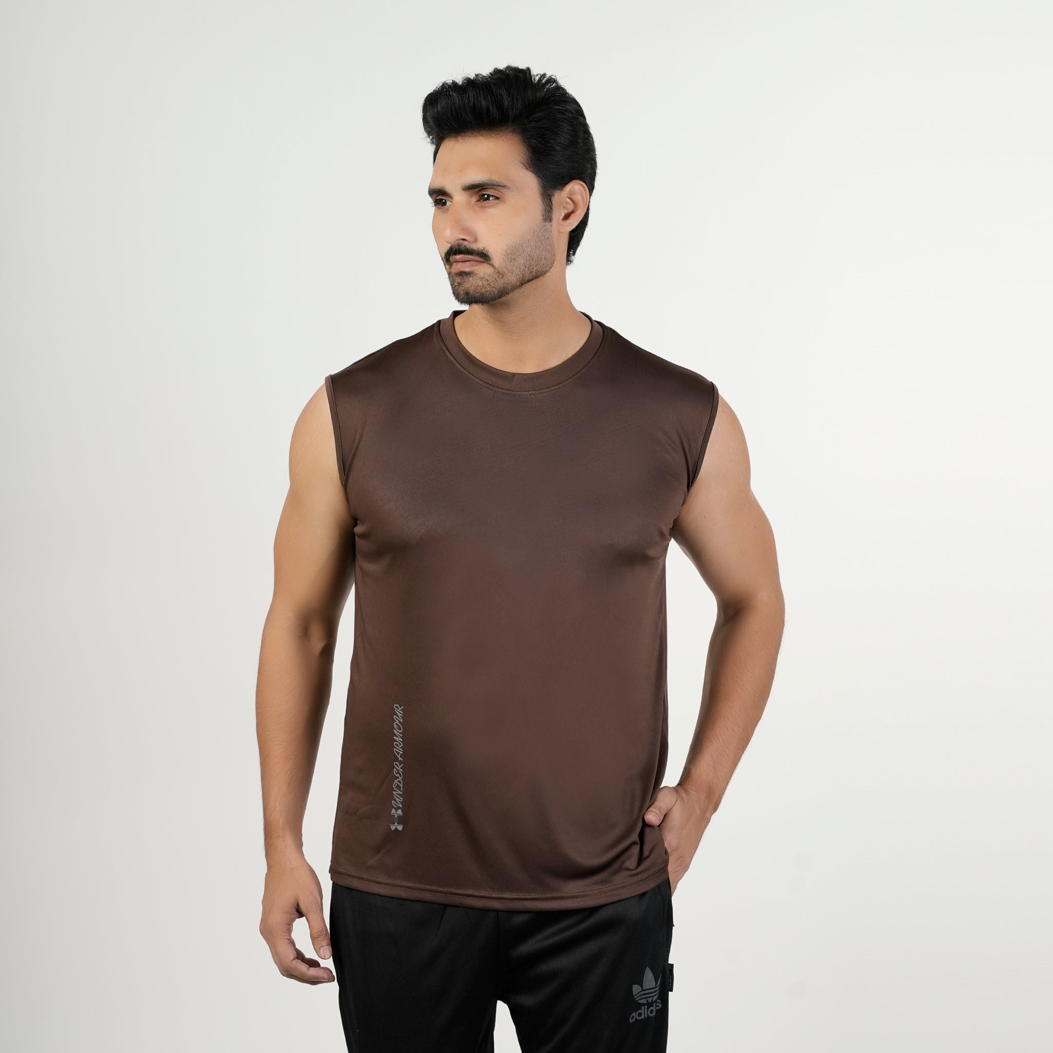 Men's SW Sando T-Shirt with Logo – Sleeveless Cotton Tee, Men's T-Shirts & Polos, Chase Value, Chase Value