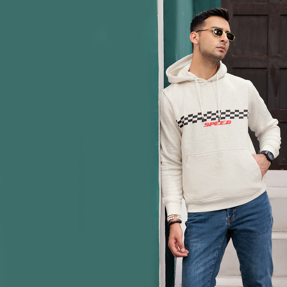 Eminent Men's Full Sleeves Hoodie - Oatmeal, Men's Jackets & Hoodies, Eminent, Chase Value