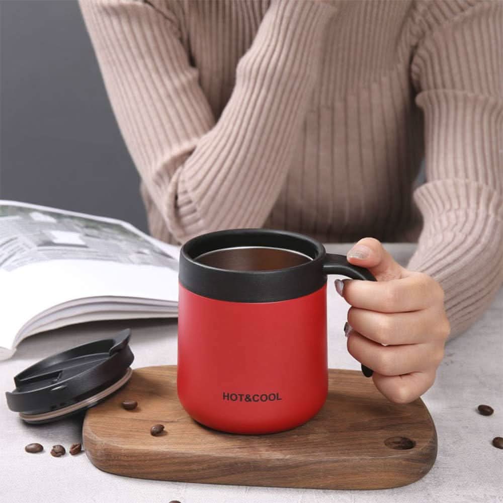 Stainless Steel Coffee Vaccum Mug 350 ML - Red, Thermos & Mug, Chase Value, Chase Value