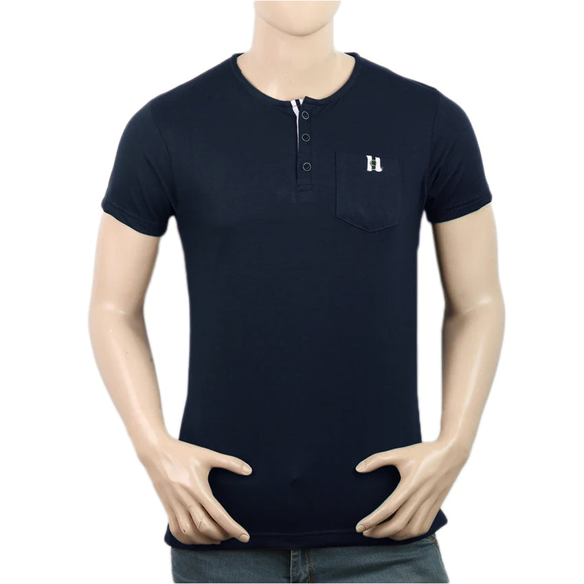 Men's Half Sleeves T-Shirt - Navy Blue, Men's T-Shirts & Polos, Chase Value, Chase Value