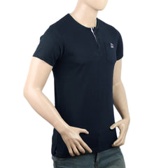 Men's Half Sleeves T-Shirt - Navy Blue, Men's T-Shirts & Polos, Chase Value, Chase Value