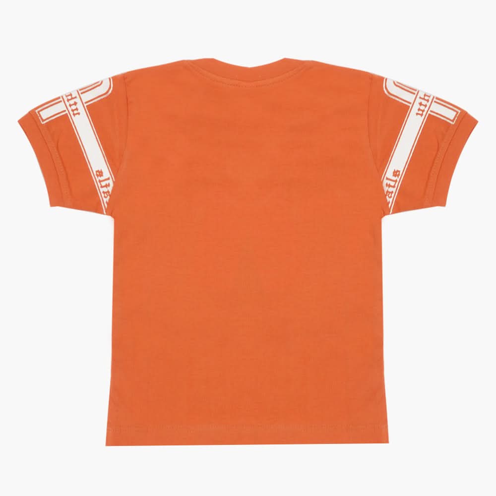 Boys Half Sleeves T-Shirt - Orange, Boys T-Shirts, Chase Value, Chase Value