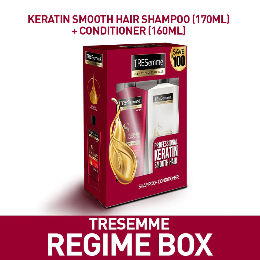 Tresemme Keratin Smooth Shampoo 170ml & Conditioner - Promo Pack, Shampoo & Conditioner, Tresemme, Chase Value