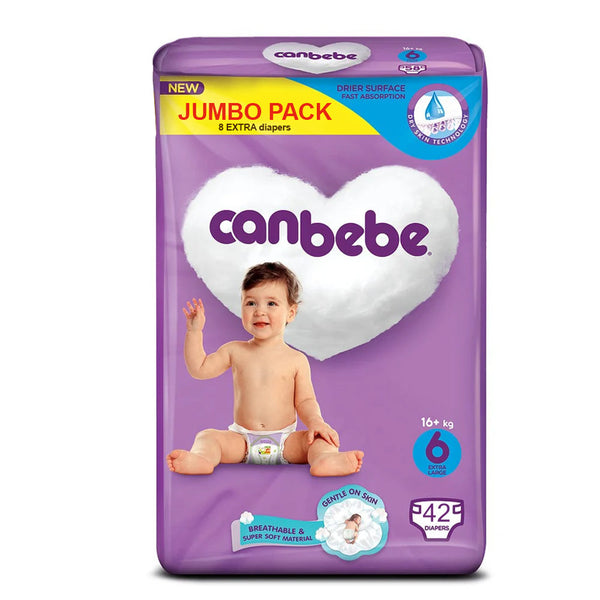 Canbebe Jumbo Extra Large 42 Pcs (16+ kg), Diapers & Wipes, Canbebe, Chase Value