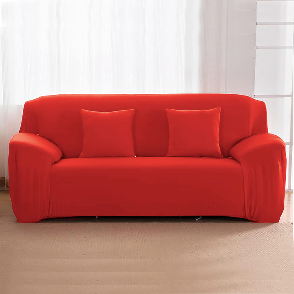 Sofa Cover 7 Seater Plain Jersey - Pink, Decoration, Chase Value, Chase Value