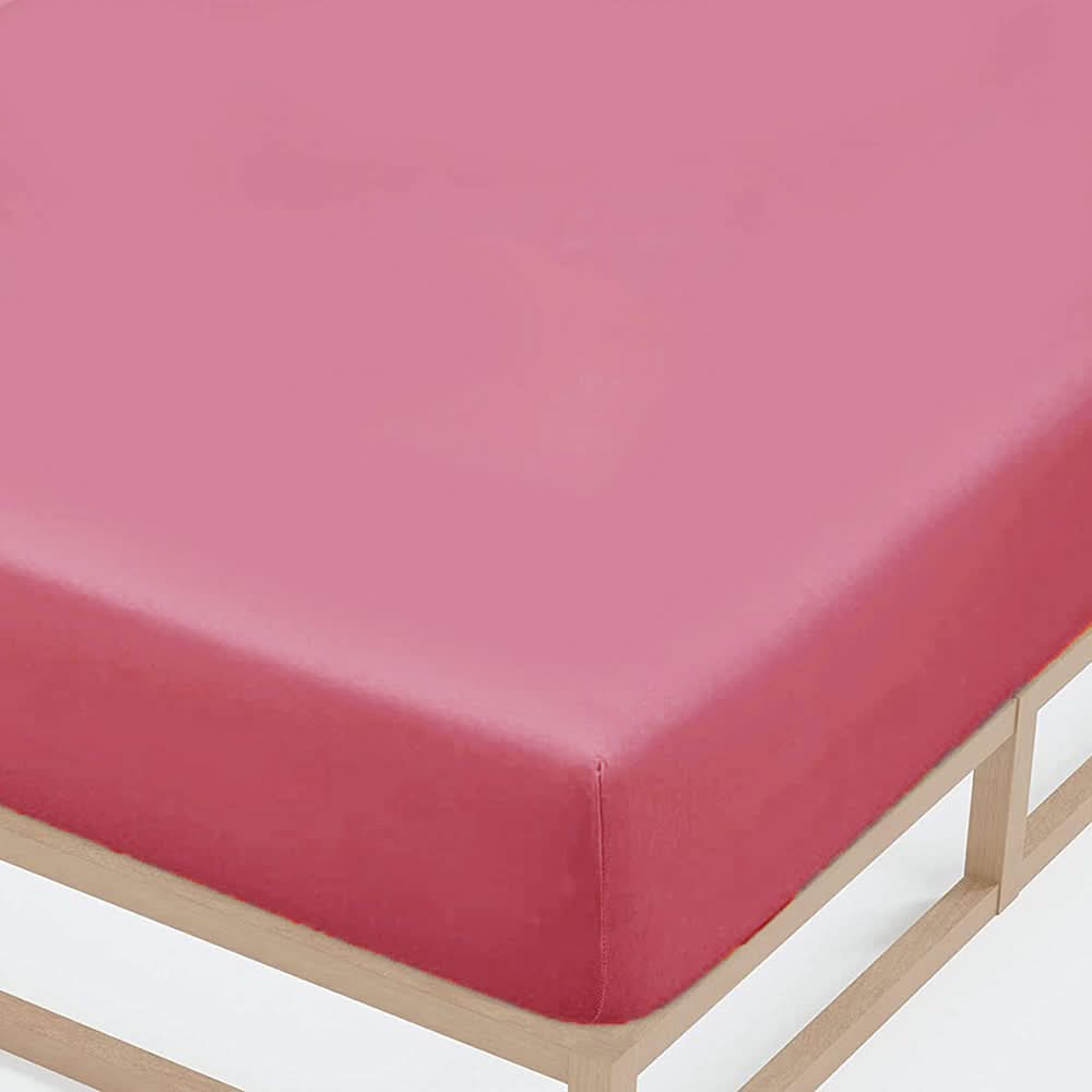 Double Bed Fitted Sheet Jersey - Pink, Double Size Bed Sheet, Chase Value, Chase Value