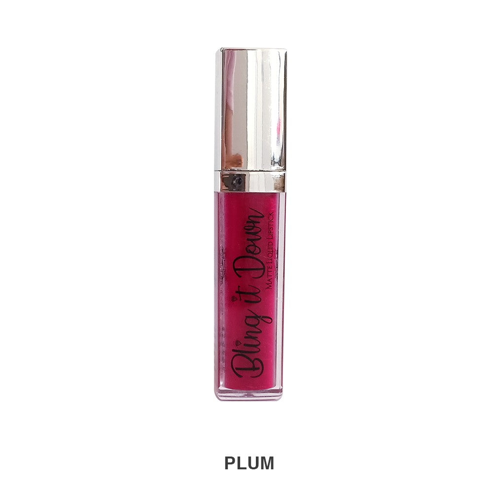 Bling It Down Matte Lipstick - Plum, Lipstick, Nadia Hussain, Chase Value