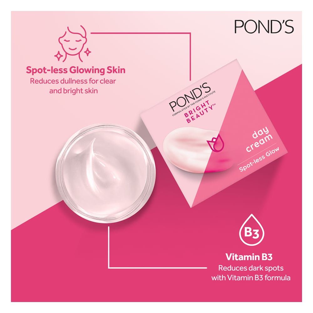 Pond's Bright Beauty Day Cream Spot-Less Glow - 50g, Creams & Lotions, Pond's, Chase Value