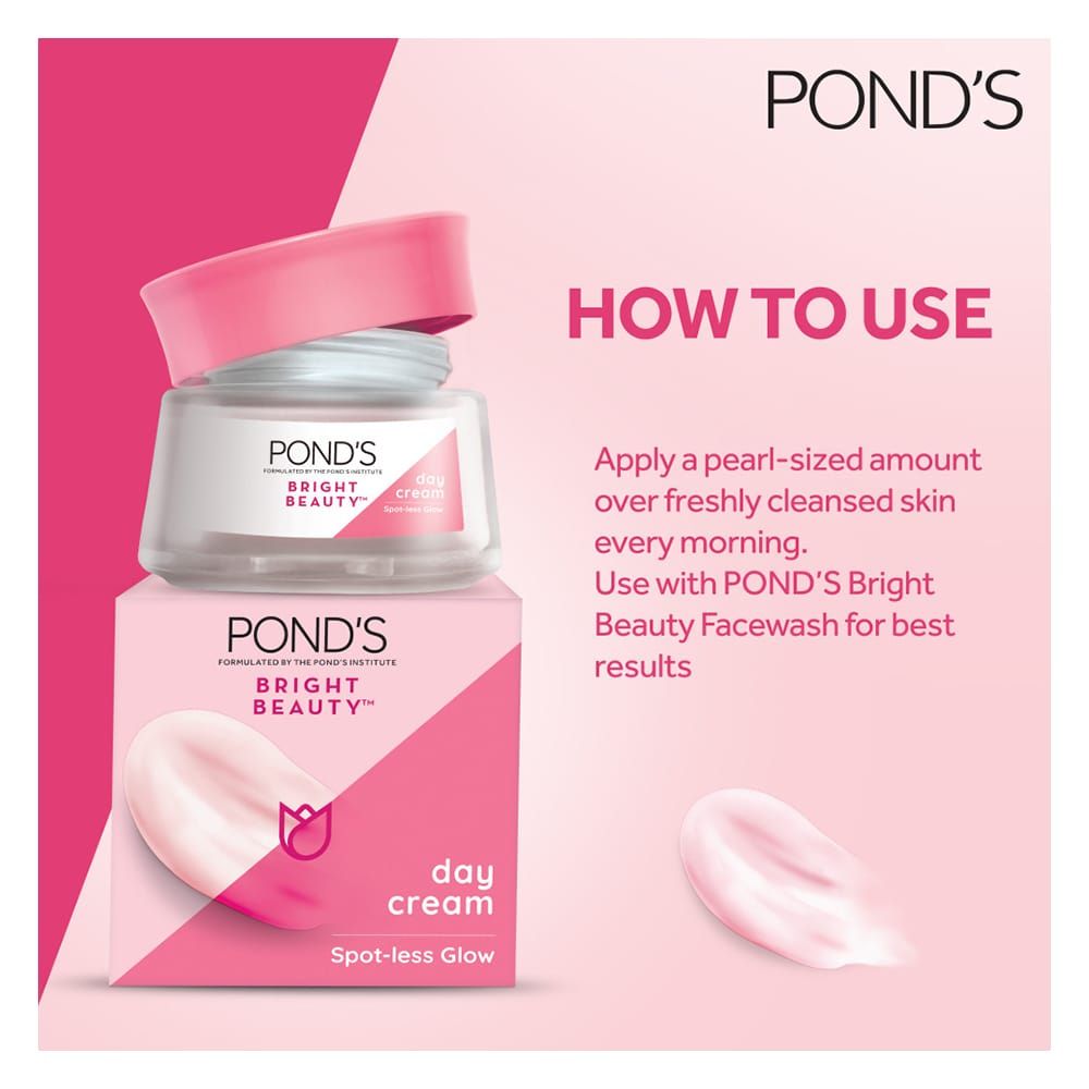 Pond's Bright Beauty Day Cream Spot-Less Glow - 50g, Creams & Lotions, Pond's, Chase Value