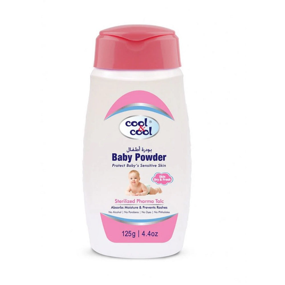 Cool & Cool Baby Powder Sterilized 125g, Baby Care, Cool & Cool, Chase Value