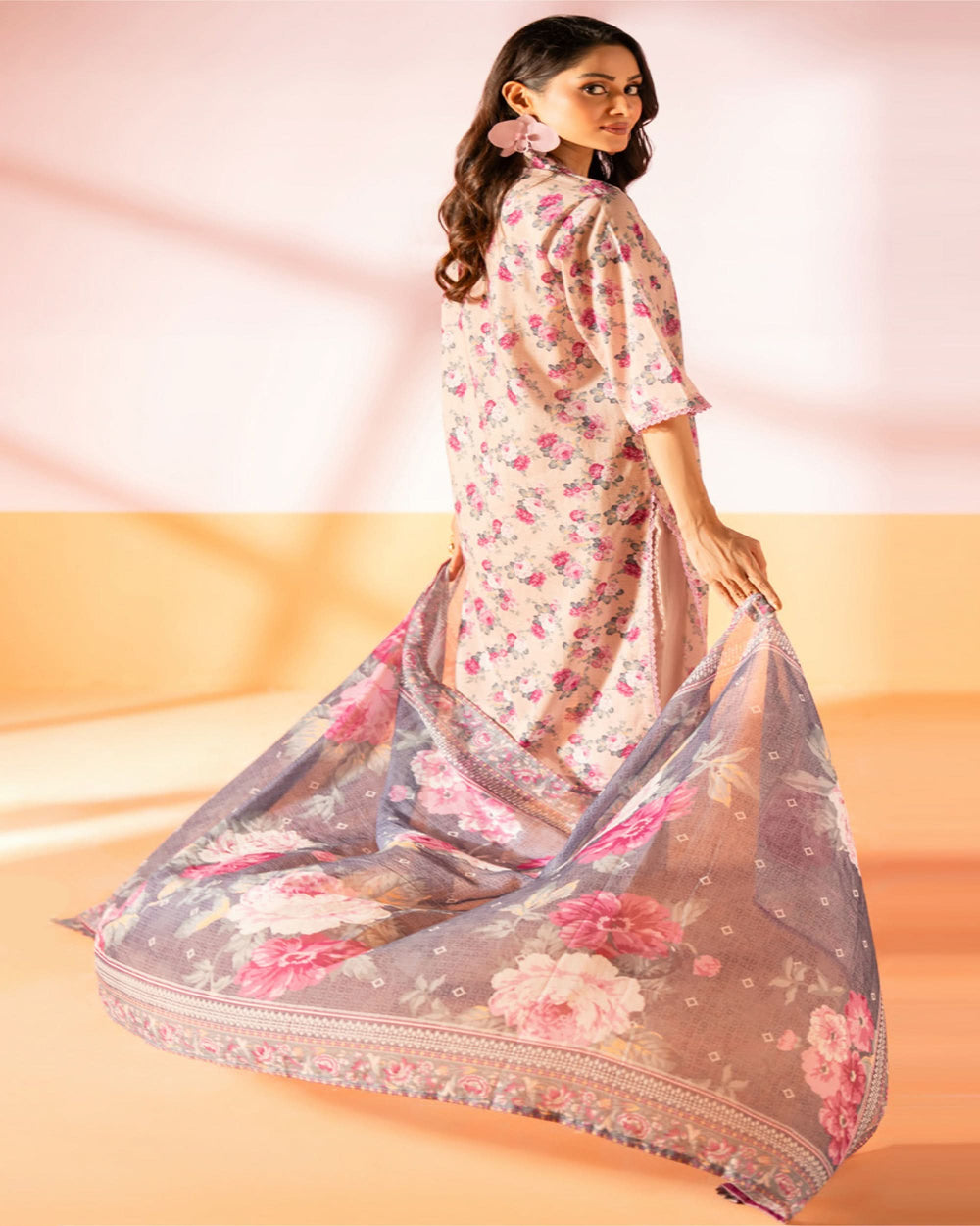 Salina Women’s 3PC Printed Suit-3, Women, 3Pcs Shalwar Suit, Chase Value, Chase Value