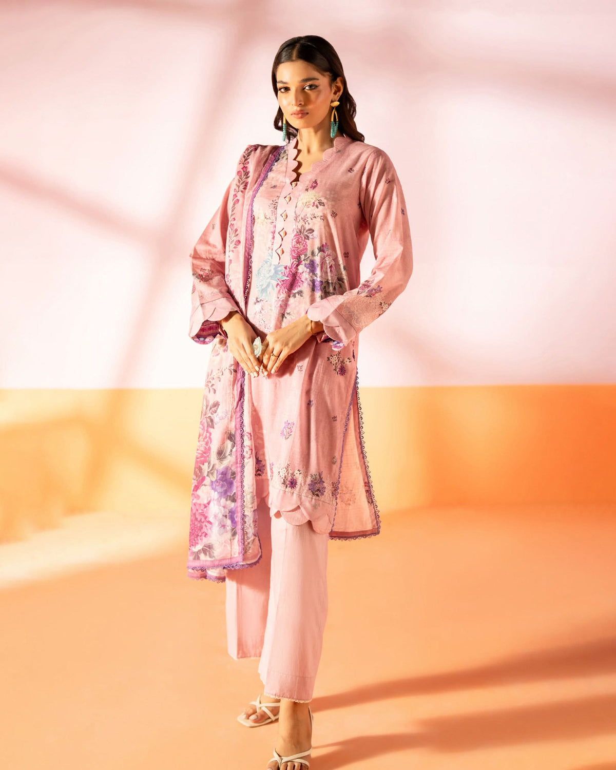 Salina Women’s 3PC Printed Suit-6, Women, 3Pcs Shalwar Suit, Chase Value, Chase Value