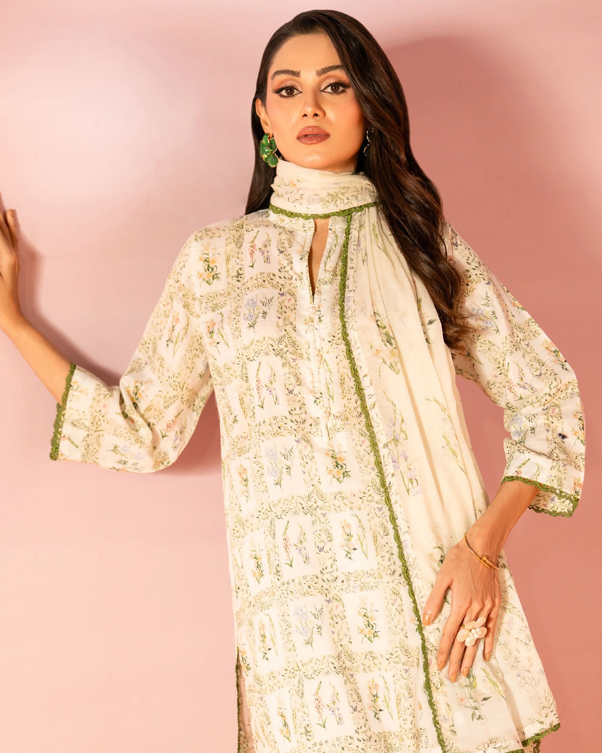 Salina Women’s 3PC Printed Suit-7, Women, 3Pcs Shalwar Suit, Chase Value, Chase Value