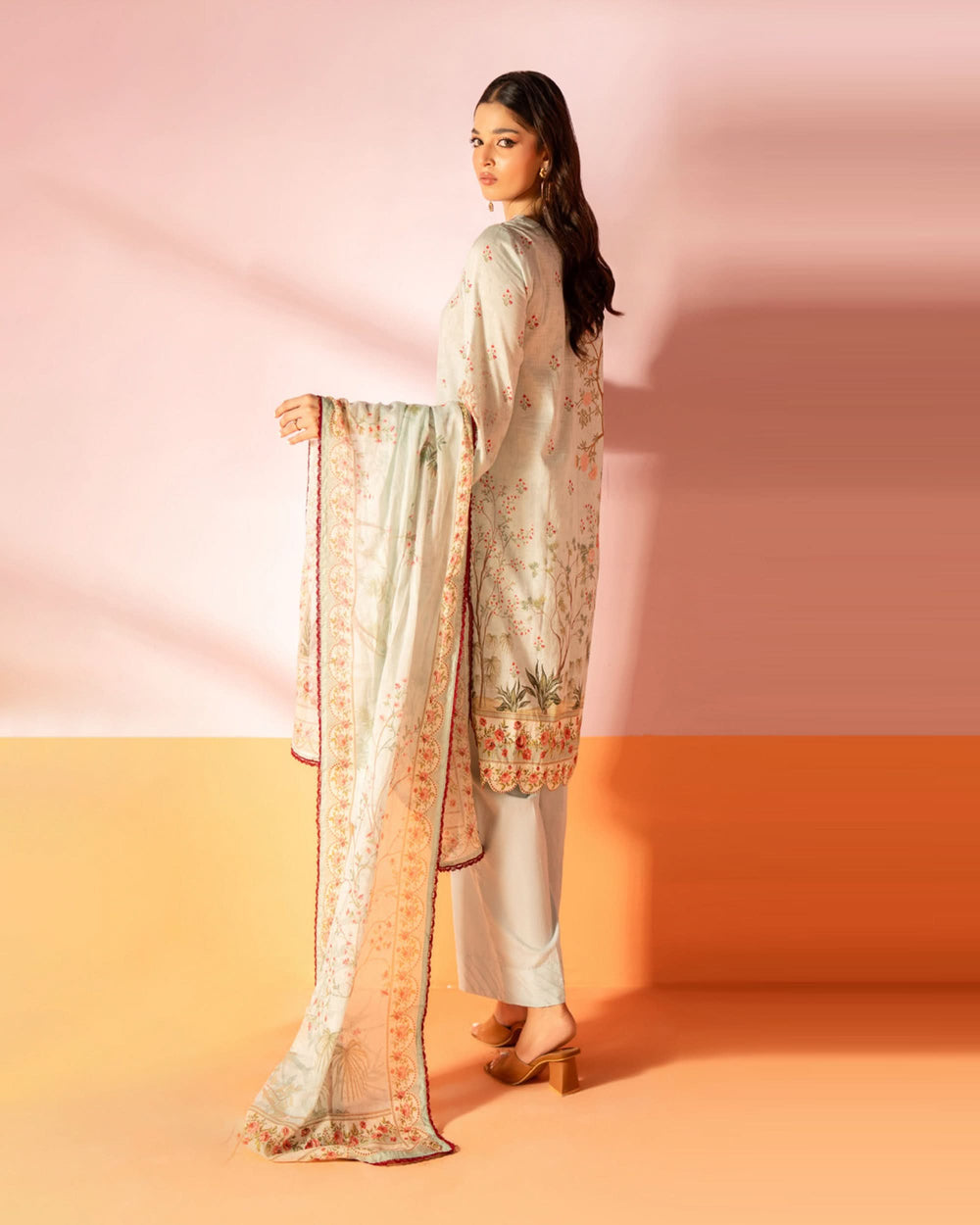 Salina Women’s 3PC Printed Suit-8, Women, 3Pcs Shalwar Suit, Chase Value, Chase Value