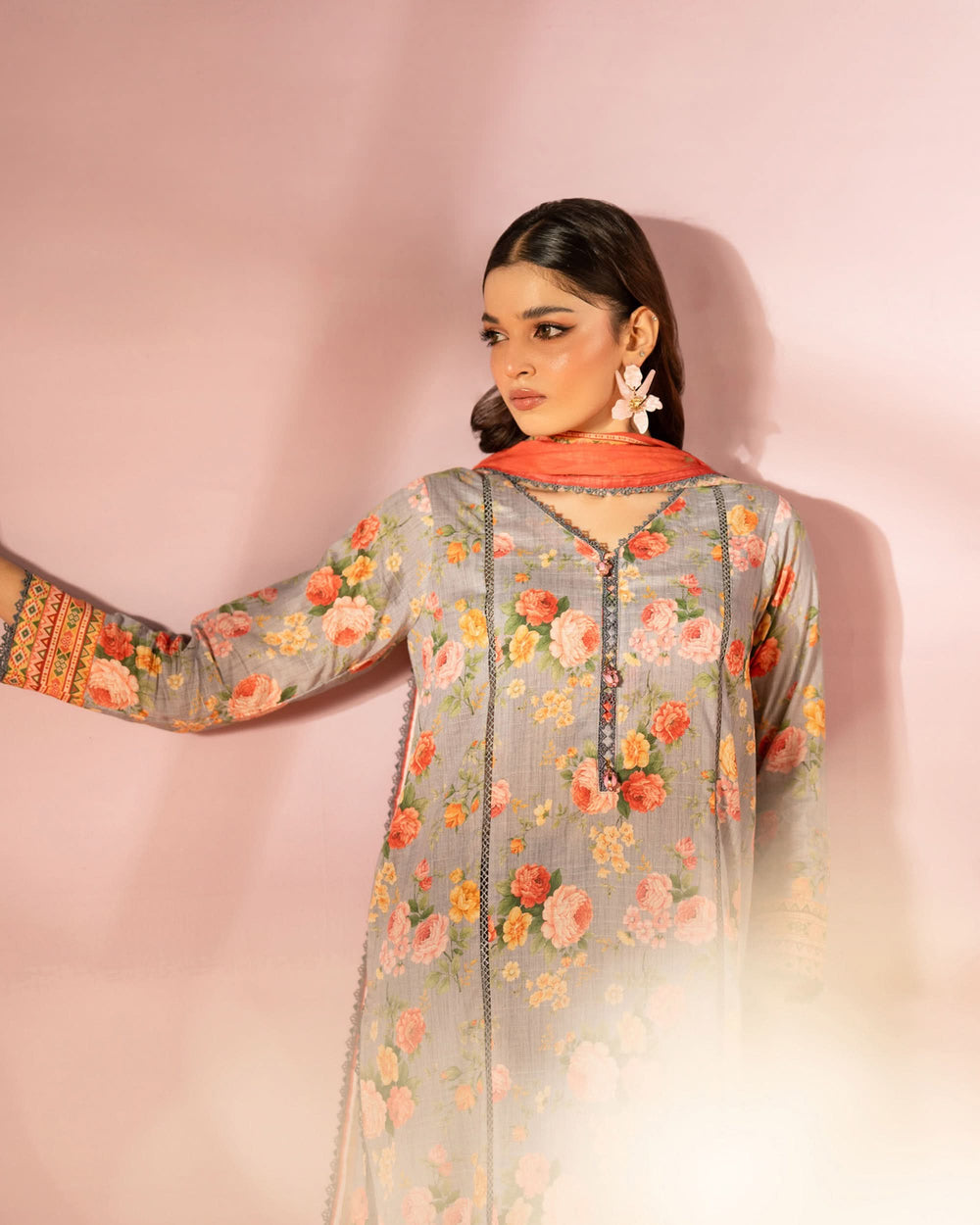 Salina Women’s 3PC Printed Suit-9, Women, 3Pcs Shalwar Suit, Chase Value, Chase Value