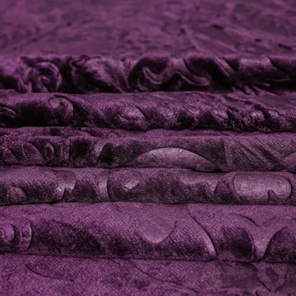 Mansion Double Bed Blanket Flannel - Purple, Blanket, Chase Value, Chase Value