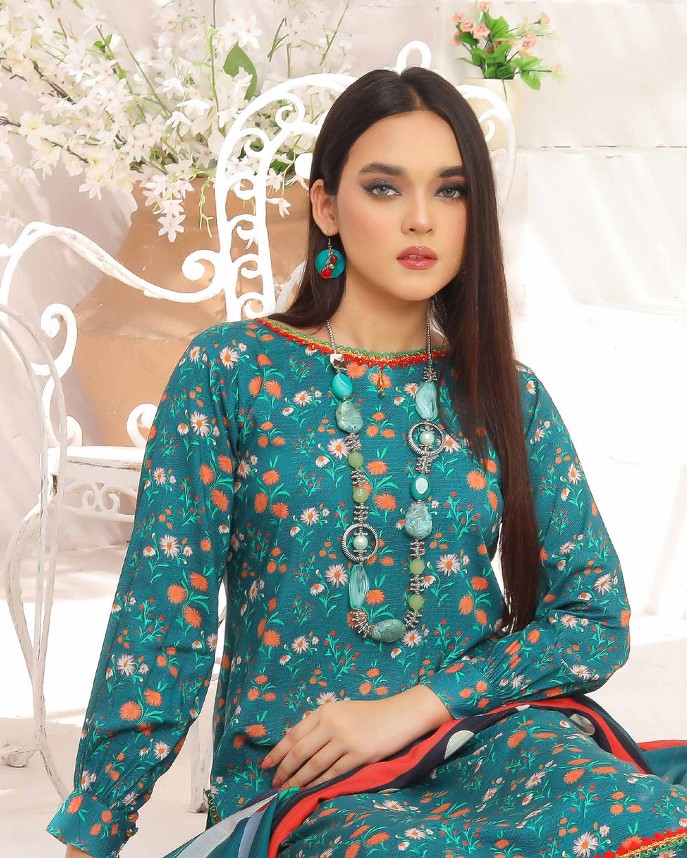Nyasia By RA-Bin Hameeb Linen Cord's Printed Unstitched 3Pcs Suit - 2, Women, 3Pcs Shalwar Suit, Rana Arts, Chase Value
