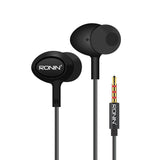 Ronin R9 Crystal Clear Sound Earphones - Black, Hands Free / Head Phones, Ronin, Chase Value