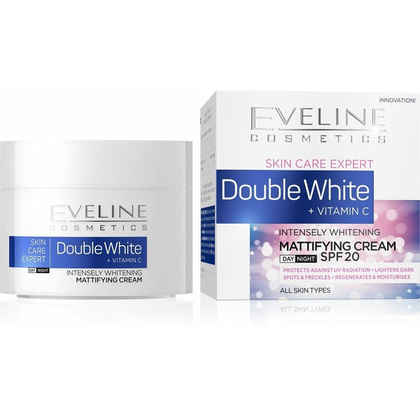 Eveline Double White Mattifying Cream Day & Night 50Ml