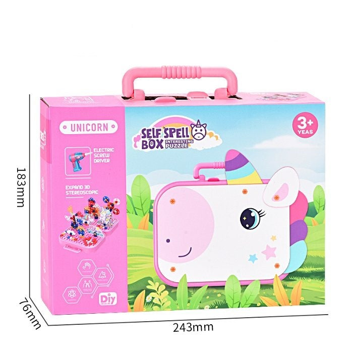 Unicorn Screw 3D Puzzle 227Pcs Yh559-102A, Board Games & Puzzles, Chase Value, Chase Value