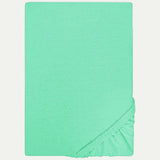 Single Bed Sheet Cover Fitted Jersey - Sea Green, Single Size Bed Sheet, Chase Value, Chase Value